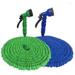 Wyposażenie podlewania 25 stóp-250 stóp wąż ogrodowy Rozszerzalny magia elastyczna woda UE plastikowe węże Rura z pistoletem natryskowym do mycia samochodowego