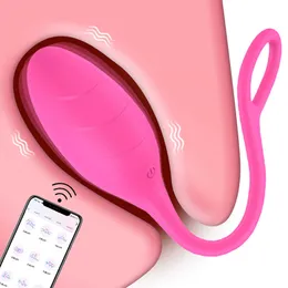미용 품목 10 속도 앱 앱 Bluetooth 여성 진동체 여성용 클리토리스 자극기 무선 딜도 리모컨 사랑 에그 섹시한 장난감 성인