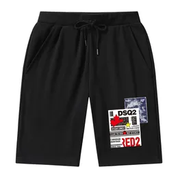 Pantaloncini dsq2 Pantaloncini estivi da uomo in cotone traspirante da allenamento a cinque punti Fitness per esercizi di pallacanestro