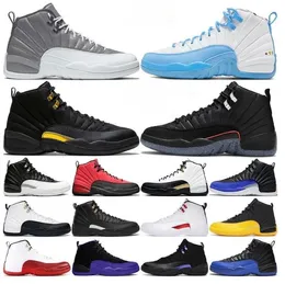 Jumpman 12 Men Basketball Shoes 12s Playoffs Royalty Taxi Stealth Reverse Flu Game Hyper Royal Twist Utility Dark Concord Mens Outdoor Sports Sneakers