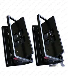 2 platen set VS -stijl afstandsbediening intrekbare verborgen verborgen flip kenteken flipper stealth gloednieuw via DHLFEDEXUPS4396135