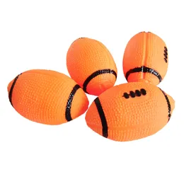 Rugby-Fußball-Haustierspielzeug, emaillierter Ball, Hundehaare, Zähneknirschen, Reinigen, Hundetraining, 122565