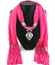 Newest Fashion Scarf Direct Factory Jewelry Tassels Scarves Women Beauty Head Necklace Scarves From China4415688