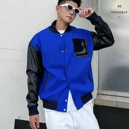 High Version Bur Designer Jacket Mens Woolen Coat Tb Embroidered Baseball Jackets Men Women Parka Hip Hop Loose sweatshirt 7 Colors