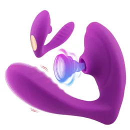 Articoli di bellezza 2022 nuovo Vibratore succhiatore vaginale Ventosa vibrante a 10 velocità Stimolatore clitorideo orale Giocattolo sexy erotico Femmina