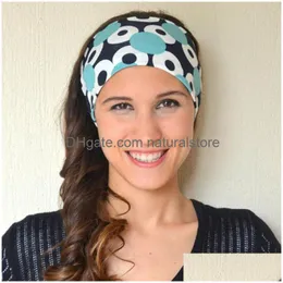 Andere Modeaccessoires Sommer Böhmen Breite Baumwolle Stretch Frauen Stirnbänder Kopfschmuck Headwrap Turban Kopfbedeckung Bandage Haarbänder B Dh9Vj