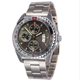Luxo Mens relógios Quartz Movimento Cronógrafo Gray Dial Wristwatches F1 Racing Sport Sport Sport245p