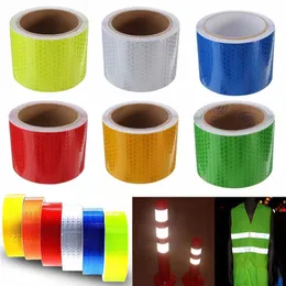 Safety Caution Reflective Tape Warning Sticker Self Adhesive 5cm x 1M Automobiles Motorcycle Material