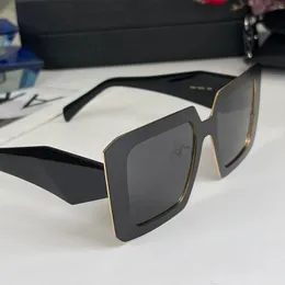 Солнцезащитные очки гравированная фирменная версия поляризованная женская черная золотая проволочная край