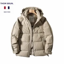 Winter Men's White Duck Down Jacket Marca de comercio exterior Portable impermeable y tapa térmica Capacidad de llenado extraíble 90 Luxury