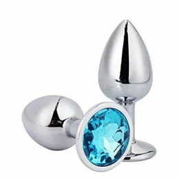 Beauty Items 3 Stück Luxus Schmuck Design Fetisch Edelstahl Anal Butt Plug Fantasie sexy Fesseln SM Stimulation Spielzeug für Uni