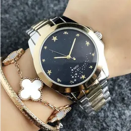 Wykwintna jakość mody Watch Damska gwiazda kobiet z tym samym akapitem Goodlooking Steel Metal Pasp Quartz Watch282L