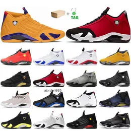 2023 14S Jumpman Basketball Shoes Męskie Trenery 14 University Gold Gym Red Candy Cane Varsity Royal Outdoor Sport Sneakers z pudełkiem Jordon Jordam