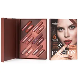 6pcs Cargo Lip Gloss With Lip Makeup Velvet Long Lasting High Pigment Nude Waterproof Tint Mini Candy Lipstick Set