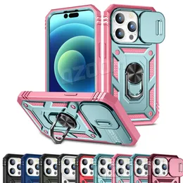 New Lens Sliding Window Colourful Phone Cases For iPhone 14 Pro Max 14Pro 13 12 Mini 11 XR XS 6 7 8 Plus Samsung S22 Ultra S21 FE A53 A33 A13 5G Bracket Prevention Case