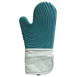 Oven Mitts Kitchen Pastry Tools Microwave Heat Insulation Anti-scalding Thickened Silicone Heat Resistant Baking Gloves Wholesale 1222552