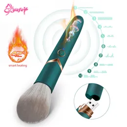 Oggetti di bellezza Brosse de maquillage multifonzione vibratore jouets sexyuels versare femmine point g mamelon stimolazione clitoridienne femme masseur adultes