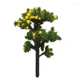 Dekorativa figurer Orange Tree Grapefrukt Apple Miniature Landscape Simulated Fruit Holiday Home Decoration 70mm x 40mm 1Piece