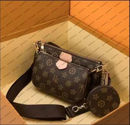 디자이너 3 개/대 여러 가지 빛깔의 패션 가방 어깨 끈 어깨 가방 Luxurys 여성 체인 스트랩 Crossbody 지갑 메신저 가방 louiseitys lvs viutonitys