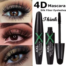 I 4D Silk Fiber Eyelashs f￶rl￤nger mascara vattent￤t l￥ngvarig frans svart ￶gonfransf￶rl￤ngning utg￶r 3D -mascara