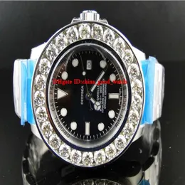 Высококачественные часы 126660 126600 морской житель Deep Diamond Bezel 2813 Автоматический морский черный циферблат дата