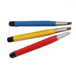 Watch Repair Kits 3Pcs Rust Removal Brush Pen Glass Fiber / Brass Steel Shape Parts Polishing Tool