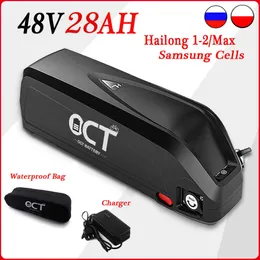 Hailong 48V 28AH Elektrofahrrad-Akku 36V 20AH 18650 Samsung Cells Hailong E-Bike Lithium-Akku für 350W-1500W Motor