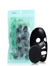 Bamboo Charcoal Compressed Face Mask DIY Black Face Mask Nonwoven Fabrics Strong Adsorption Oil Control 40pcs1093547