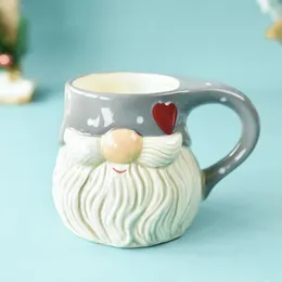 Kubki vintage kubek kubek Zestaw Ceramiczny Kreatywny Souffle Baking Cups świąteczny kubek Tasse Noel Tazas de Cafe Pary prezenty