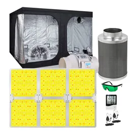 Dimmable Grow Lights Hydroponic Growing System Grow Tent Complete Kit Lamps Parts Carbon Filter LED For Indoor Plant fluorescent lamp plants