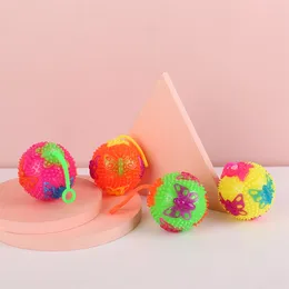 Brinquedos de borboleta de desenho animado iluminam a e elasticidade flash bola de flash bola de diversão brinquedos presentes crianças esprem um brinquedo anti -estresse som 1250