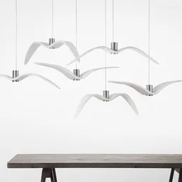 Pendelleuchten Nordic Postmodern Restaurant Lampe Kreative Persönlichkeit Bar Bekleidungsgeschäft Fensterdekoration Schwalbe Fliegender Vogel Möwe