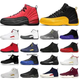 2023 12s scarpe da basket da uomo Jumpman 12 University Gold Dark Concord Indigo Twist Reverse Flu International Flight scarpe da ginnastica da uomo sneakers sportive JORDON JORDAM