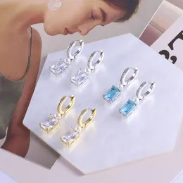 スタッドイヤリングヨーロッパとアメリカのジュエリー卸売光沢のある幾何学四角い真珠装飾ファッショナブルリング