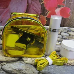 Evening Bags Fashion Laser Transparent Crossbody Bag Women Girls Mini Jelly PVC Clear Shoulder Messenger Tote Handbags Phone Purse Gifts