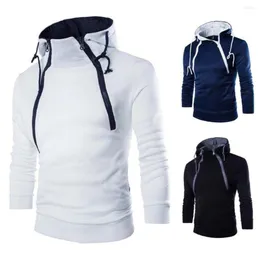 Herren Hoodies Neueste Mode Männer Casual Solide Jacken Doppelreißverschluss Hoodie Sweatshirt Tops Herrenkleidung Slim Fit Outwear Männliche Bomberjacke