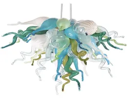 Lobby lâmpadas de pingentes modernas lustre nórdico americano bordo de vidro duplex lustres de iluminação grow shape pinging9236380