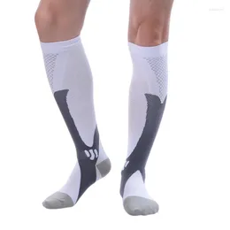 Calzini da uomo 1 paio di compressione alla moda Supporto Atletico Corsa Gravidanza Salute Sport all'aria aperta Calzino da ciclismo