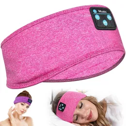 Uyku Kulaklıkları Yumuşak Kablosuz Kafa Bandı Bluetooth 5.0 Yan uyuyan egzersiz hediyeleri için ince bas hoparlörlü uyku kulaklıklar