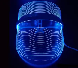 3 colori LED Light Therapy Mask Face Beauty Machine Dispositivo di trattamento spa per le rughe Anti Acne Removal6250522
