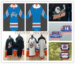 Ahl San Diego Gulls Hockey Jersey Custom Nikolas Brouillard Alex Limoges Hunter Drew Jacob Perreault Trevor Carrick Carrick White Blue