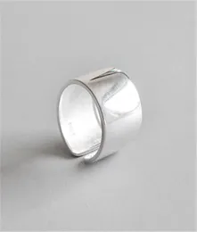 Anello da dito regolabile in argento sterling 925 per gioielli da donna per uomo Joyas de Plata 925 Bijoux New Fashion Wide Open Rings1366152