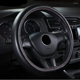 Steering Wheel Covers D Type Cover Non-Slip Universal Genuine Leather Funda Volante Coche Accesorios Para Auto