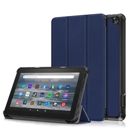 Skórzane obudowy dla wszystkich nowych pożarów 7 2022 7 cali 7 "Case Smart Slim Protective Cover Fundda Tablet