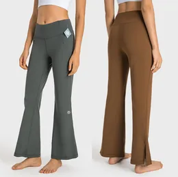 Women039S Yoga Pants Fashion WidePants Outfit Dance Fitness Slim Bersatile Flare Pant Sportsレギンス秋と冬のNE7110664