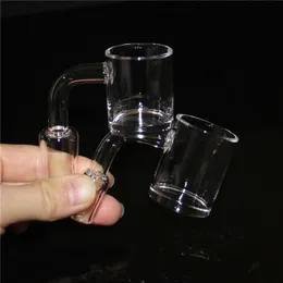 Wasserpfeifen 25 mm 30 mm XL XXL Klar 4 mm Boden Rauchen 14 mm Quarz-Banger-Nagel 10 mm 18 mm männlich weiblich für Dab Rig Glasbong Slide Bowls Ash Catcher