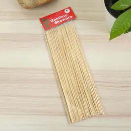Ferramentas resistentes bambu skewer sticks churrasco churrasco shish kebab wood de madeira de madeira de 25 cm de 25 cm