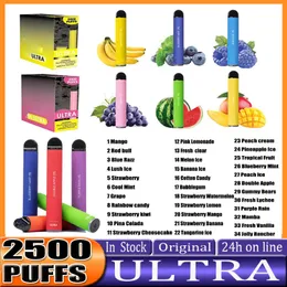 Ultra Puff 2500 jednorazowe E Vape Vape Urządzenie Infinity Puff 2500 1000 mAh Bateria 8 ml kasetowy zestaw startowy