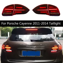 Car Tail Lights LED Rear Lamp Turn Signal Fog Reverse Parking Running Lights For Porsche Cayenne 2011-2014 Taillight