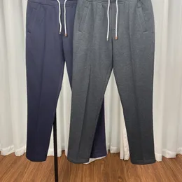 Men's Tracksuits Men Pants Autumn and Winter Brunello High-grade Knitted Cotton Casual Drawstring Sweatpants Cucinelli